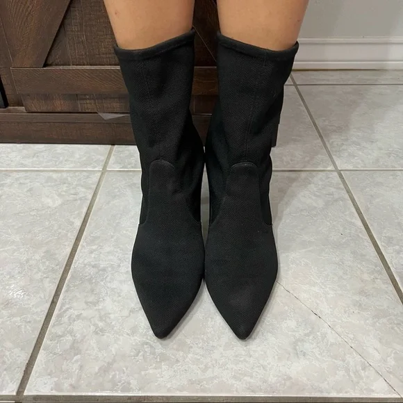Stuart Weitzman Black sock  Rapture Heeled Boots - Picture 7 of 10